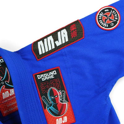 GI BJJ pentru copii Ninja (albastru)