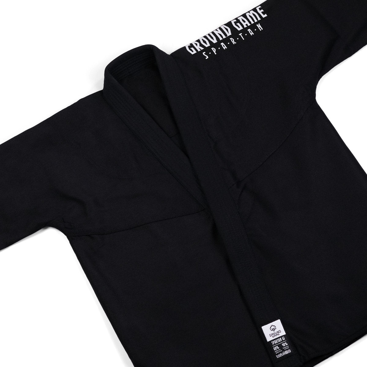 GI de BJJ pentru copii Spartan (negru)