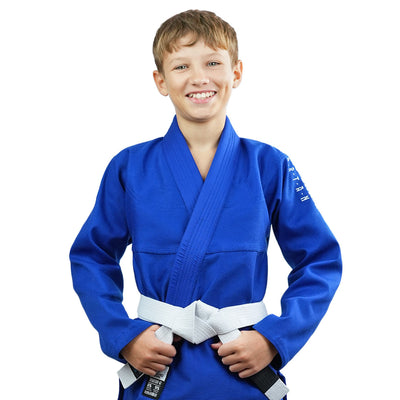 GI de BJJ pentru copii Spartan (albastru)