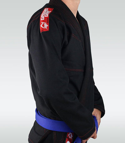 GI BJJ pentru adolescenți Prodigy (Negru) + centură CADOU