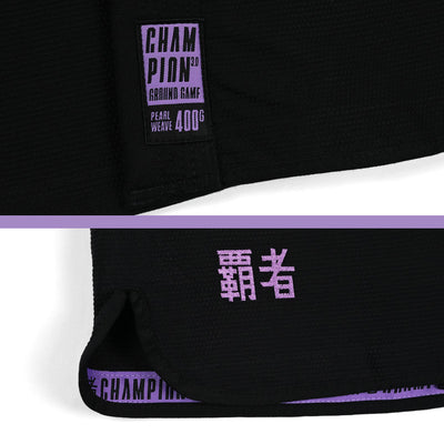 Kimono/GI de damă pentru BJJ Champion 3.0 Lavender (negru) + centură CADOU