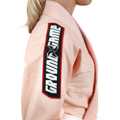 Kimono/GI de BJJ pentru copii Ninja (Piersică) + centură GRATUITĂ