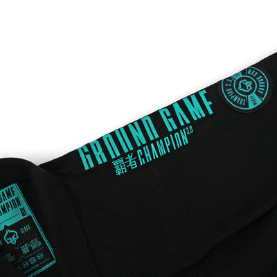 Kimono/gi de damă pentru BJJ Champion 3.0 Mint (negru) + centură CADOU