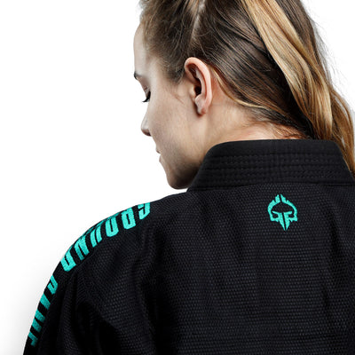 Kimono/gi de damă pentru BJJ Champion 3.0 Mint (negru) + centură CADOU