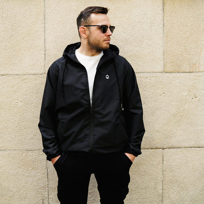 Jachetă windbreaker Minimal 2.0 (neagră)