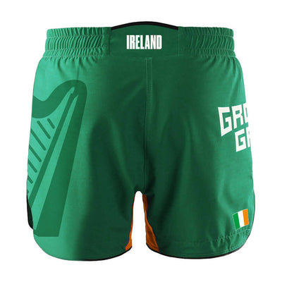 Pantaloni scurți MMA ușori Irlanda (Verzi)