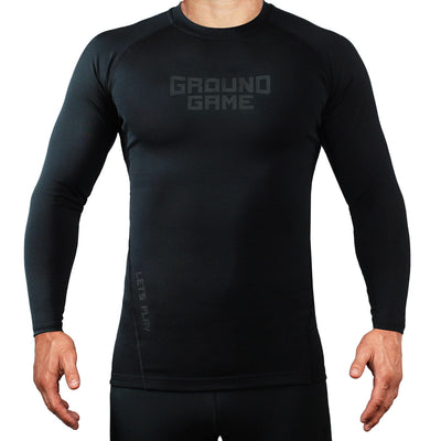 Rashguard Athletic Shadow Black cu mânecă lungă