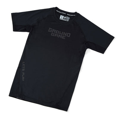 Rashguard Athletic Shadow Black cu mânecă scurtă