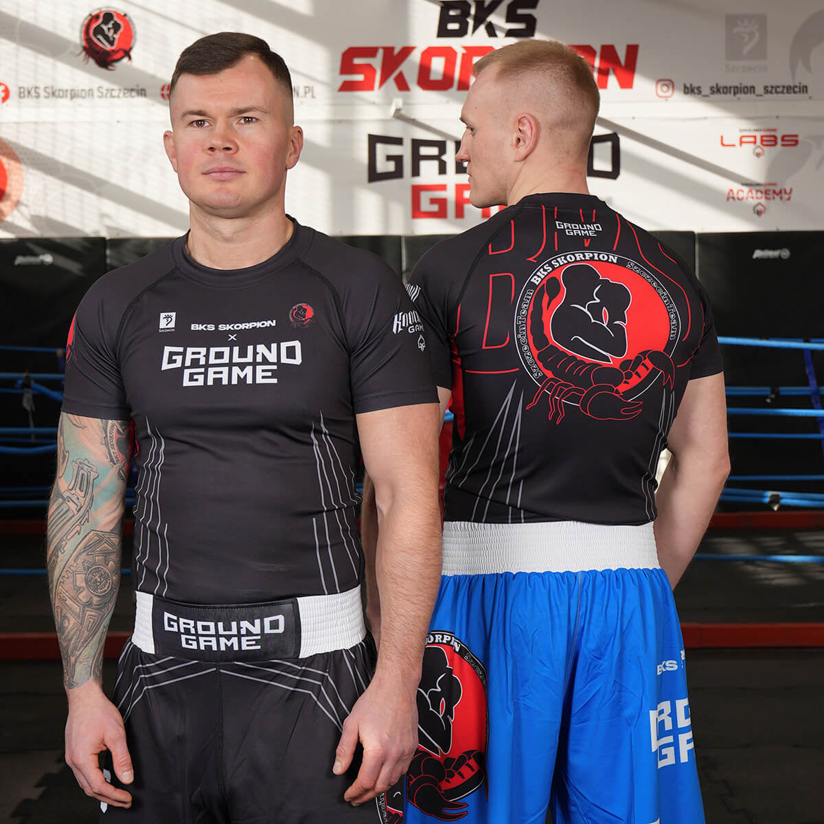 Rashguard BKS Skorpion, mânecă scurtă (Negru)