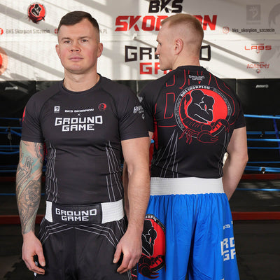 Rashguard BKS Skorpion, mânecă scurtă (Negru)