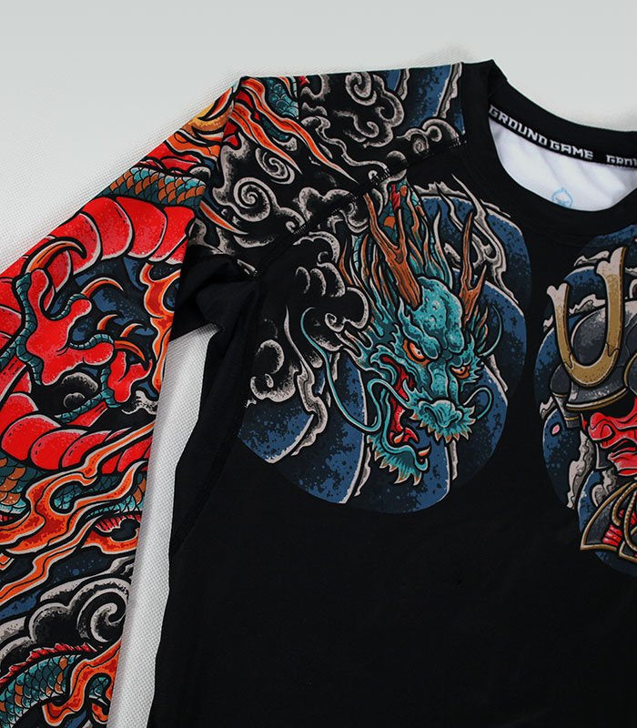 Rashguard Bushido 3.0 cu mânecă lungă (negru)