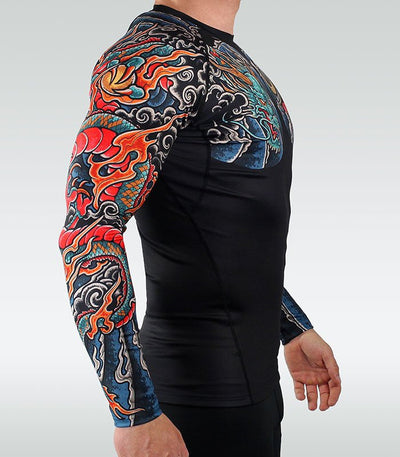 Rashguard Bushido 3.0 cu mânecă lungă (negru)