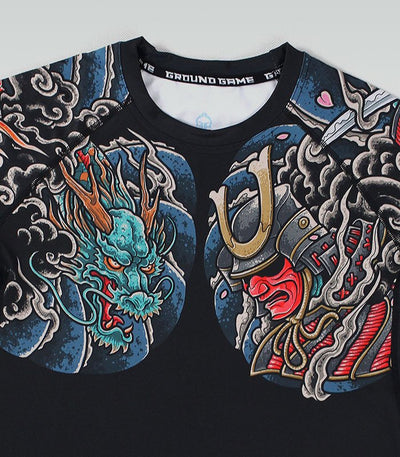 Rashguard Bushido 3.0, mânecă scurtă (negru)