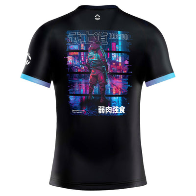 Rashguard Cyber Samurai cu mânecă scurtă
