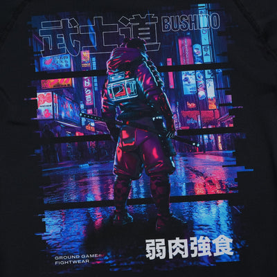 Rashguard Cyber Samurai cu mânecă scurtă