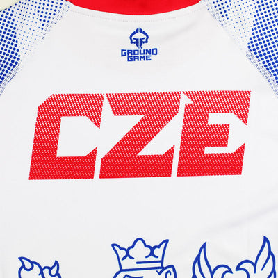 Rashguard Cehia cu mânecă scurtă (Alb)