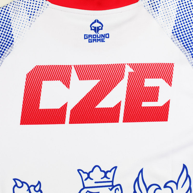 Rashguard Cehia cu mânecă scurtă (Alb)
