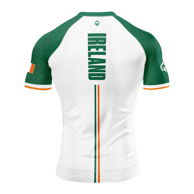 Rashguard Irlanda cu mânecă scurtă (Alb)