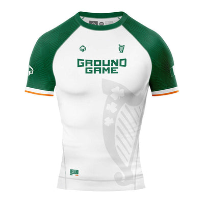Rashguard Irlanda cu mânecă scurtă (Alb)