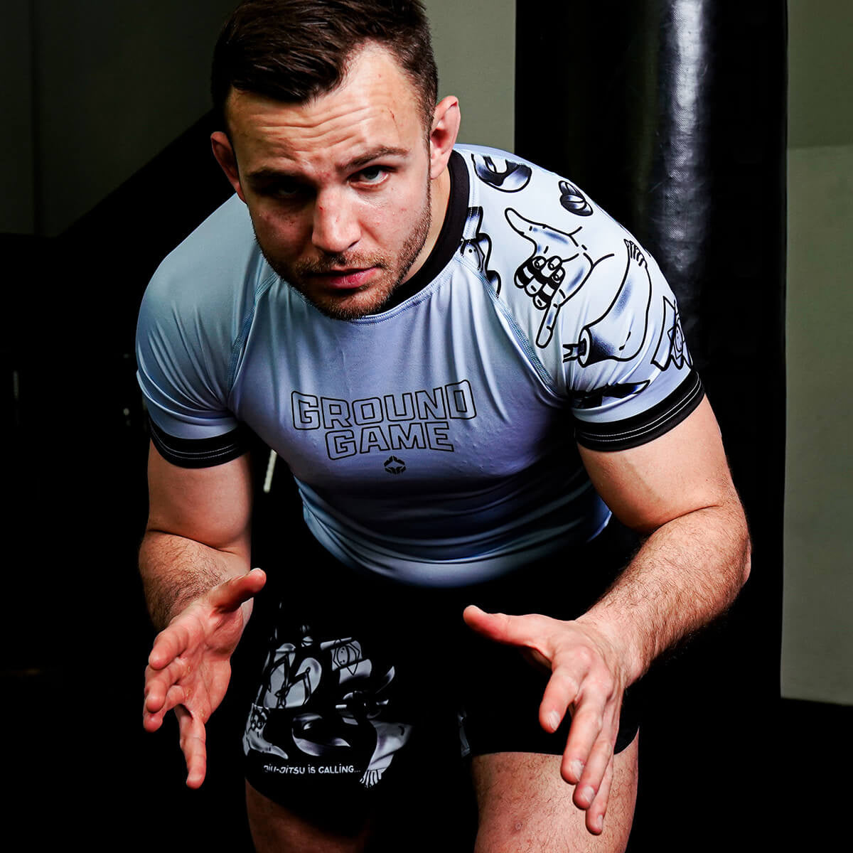 Rashguard Jiu-Jitsu is Calling x Noize, mânecă scurtă