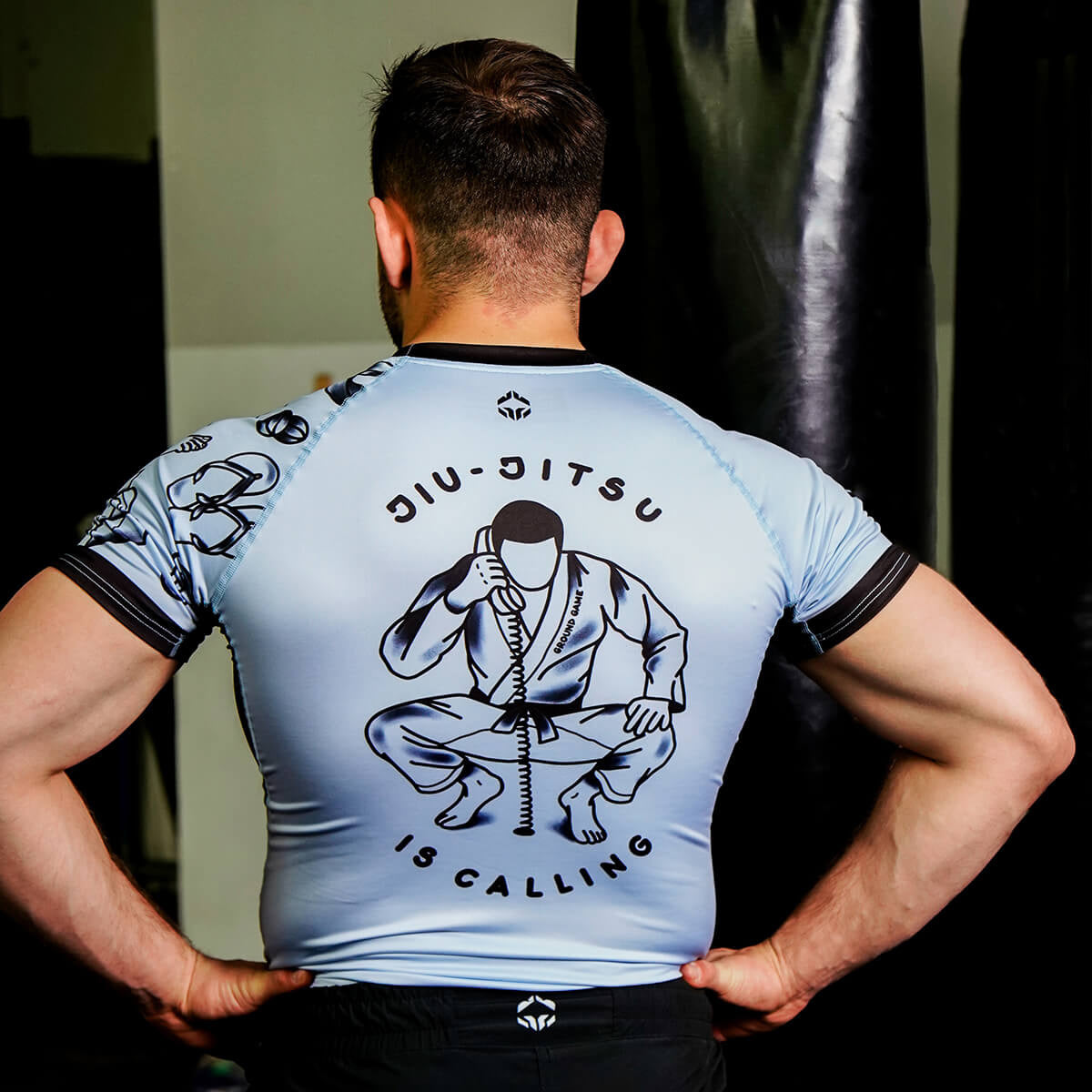 Rashguard Jiu-Jitsu is Calling x Noize, mânecă scurtă