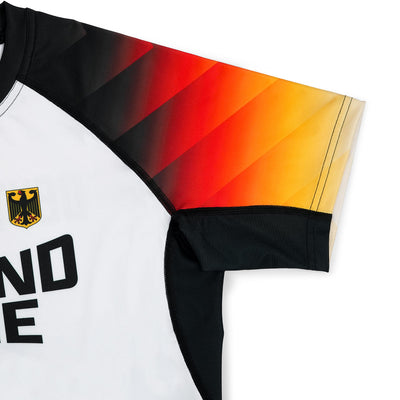 Rashguard Germania cu mânecă scurtă (alb)