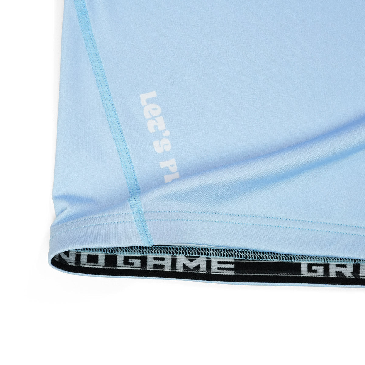 Rashguard de damă Athletic Light Blue, mânecă scurtă