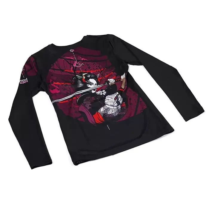Rashguard de damă Tsuru Warrior, cu mânecă lungă