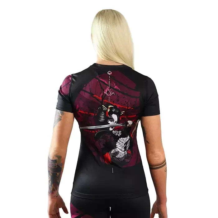 Rashguard damă Tsuru Warrior cu mânecă scurtă