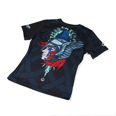 Rashguard de damă Valkyria cu mânecă scurtă
