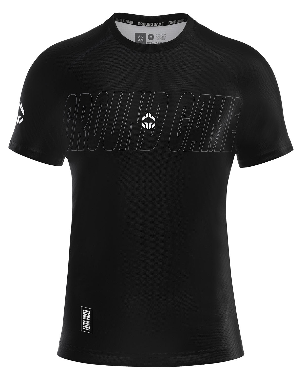 Rashguard pentru BJJ, conform clasamentului IBJJF 2.0 (Negru)
