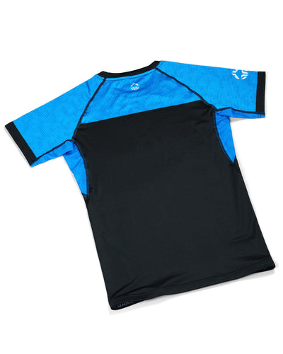 Rashguard de BJJ pentru competiții 2.0 IBJJF (Albastru)