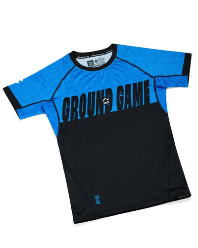 Rashguard de BJJ pentru competiții 2.0 IBJJF (Albastru)
