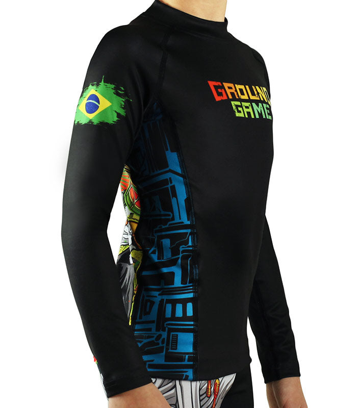 Rashguard copii Brasil Kids cu mânecă lungă