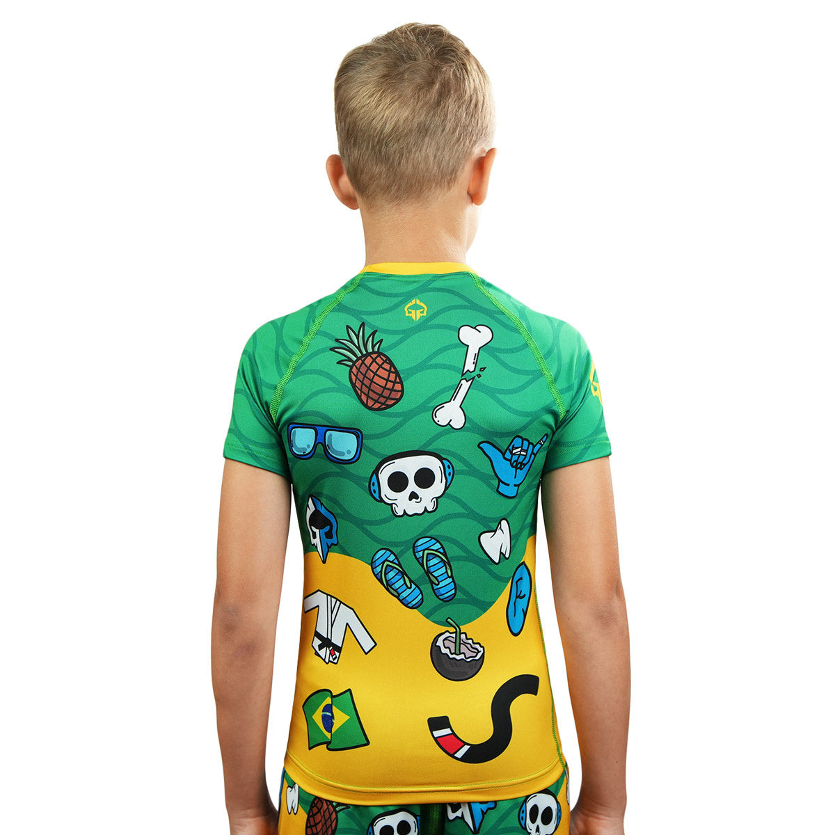 Rashguard copii Copacabana cu mânecă scurtă
