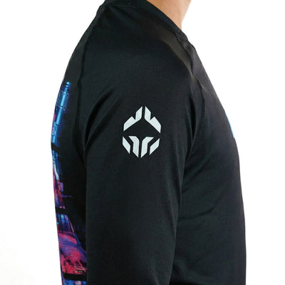 Rashguard pentru copii Cyber Samurai cu mânecă lungă