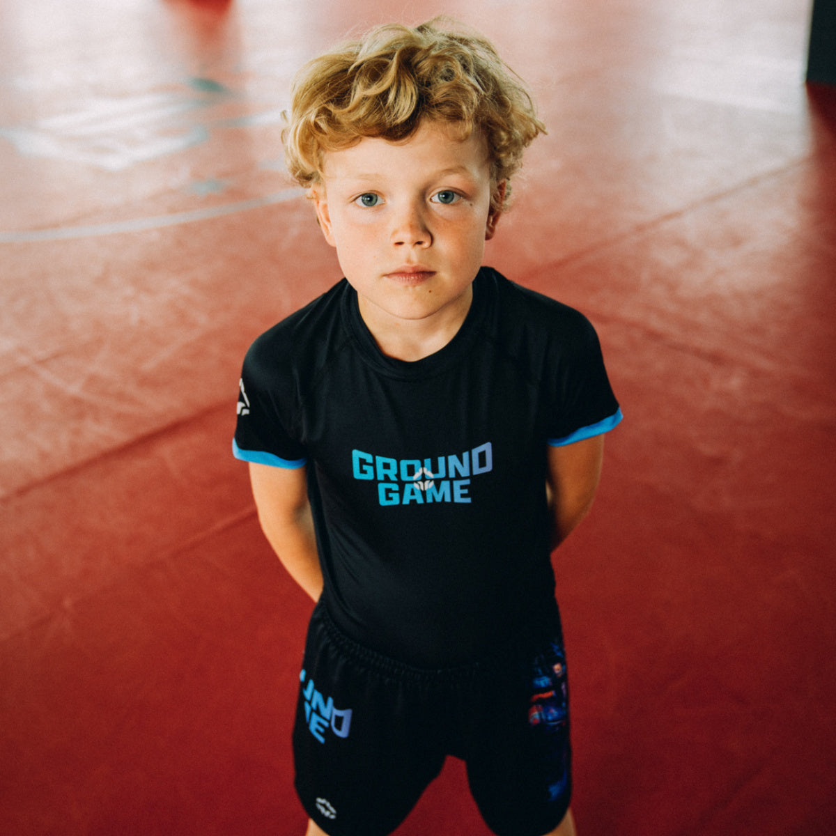 Rashguard pentru copii Cyber Samurai, mânecă scurtă