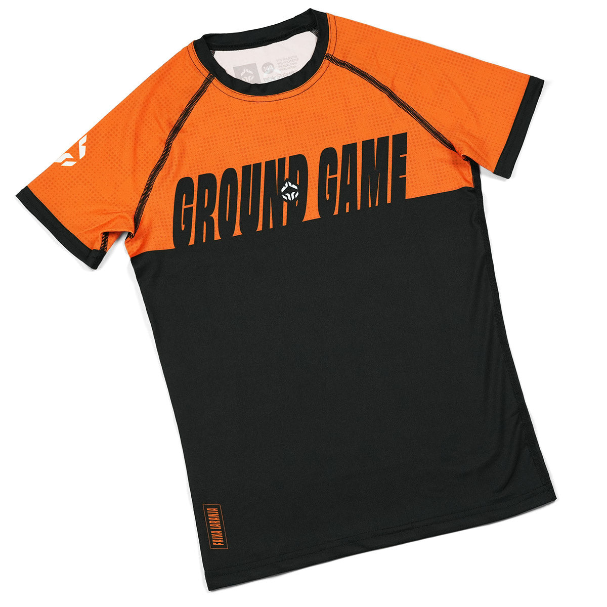 Rashguard pentru copii IBJJF Kids cu mânecă scurtă (portocaliu)