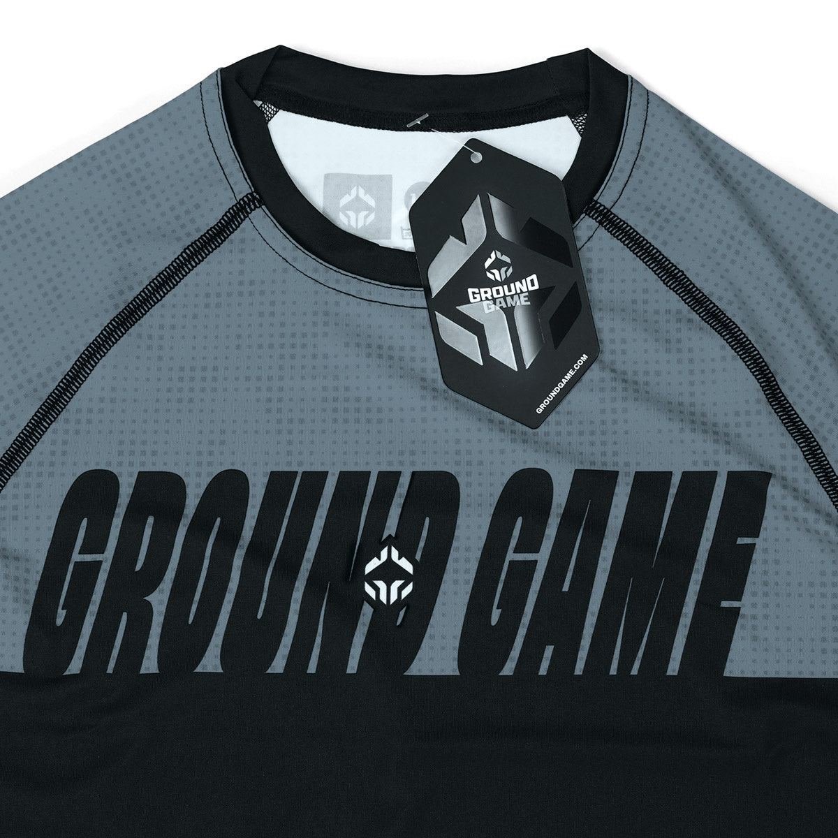 Rashguard pentru copii IBJJF Kids cu mânecă scurtă (gri)