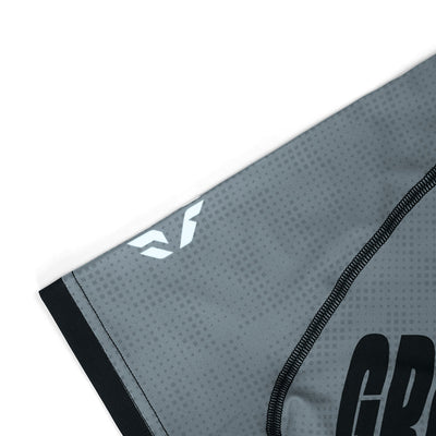 Rashguard pentru copii IBJJF Kids cu mânecă scurtă (gri)