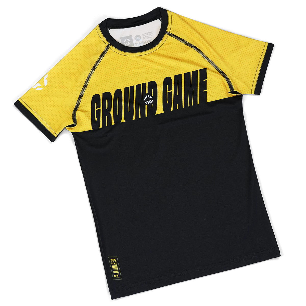 Rashguard pentru copii IBJJF Kids cu mânecă scurtă (Galben)