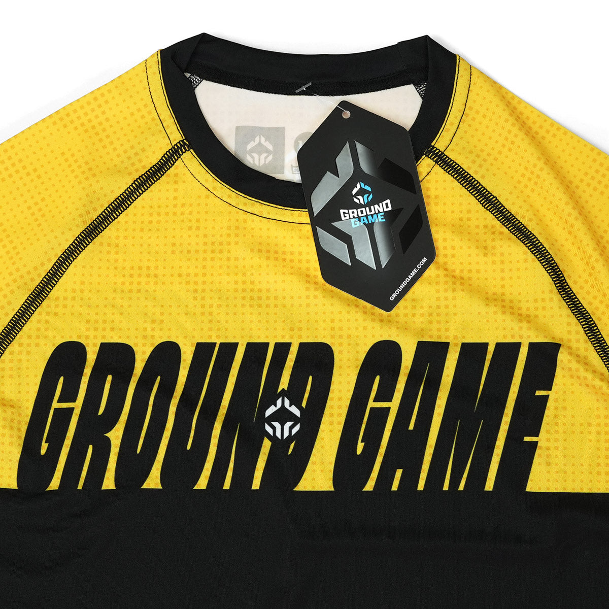 Rashguard pentru copii IBJJF Kids cu mânecă scurtă (Galben)
