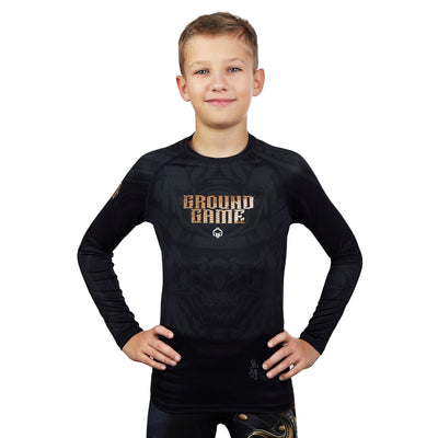 Rashguard pentru copii Oni Samurai cu mânecă lungă