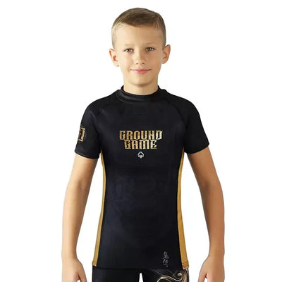 Dziecięcy rashguard Oni Samurai z krótkim rękawem