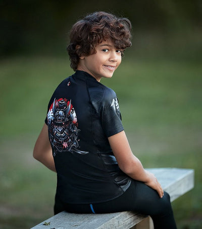 Rashguard pentru copii Samurai 2.0 cu mânecă scurtă