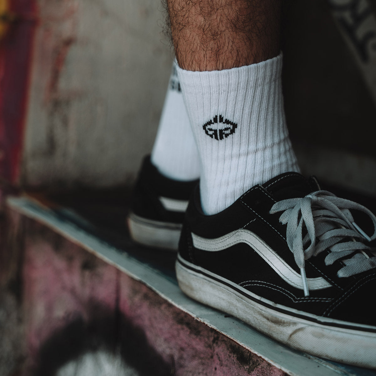 Șosete Roll Hard Society (albe)