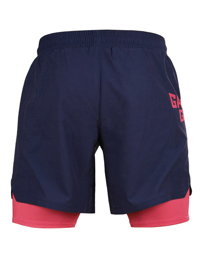 Spodenki treningowe 2 w 1 FC Armbar (granatowe)