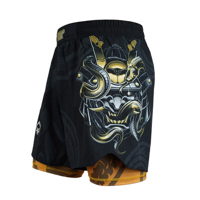 Pantaloni scurți de antrenament 2 în 1 Oni Samurai