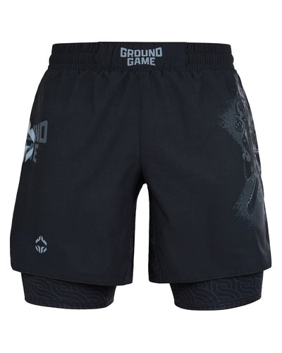 Pantaloni scurți de antrenament 2 în 1 Samurai Shadow