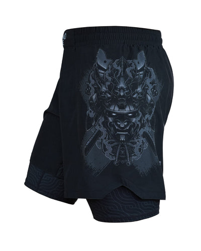 Pantaloni scurți de antrenament 2 în 1 Samurai Shadow